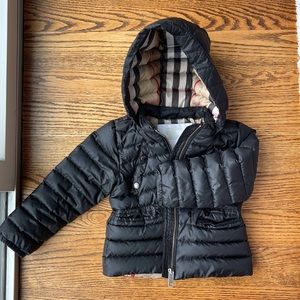 Burberry Kids Winter Puffer Mini  Hooded Down Jacket